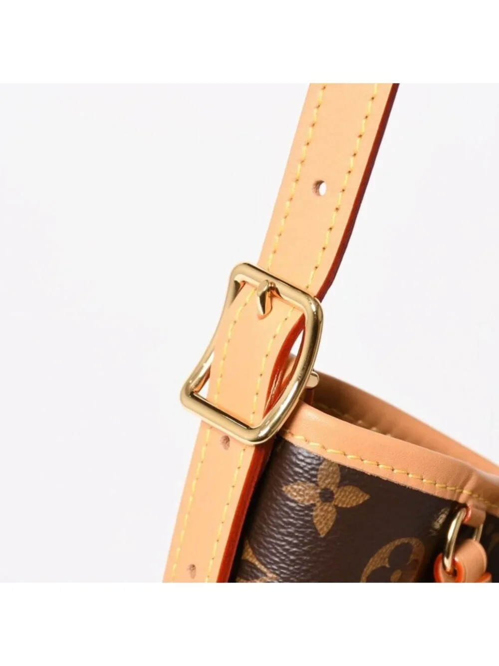 Louis Vuitton Carryall NM PM Bag Monogram Brown Leather Vachetta Gold